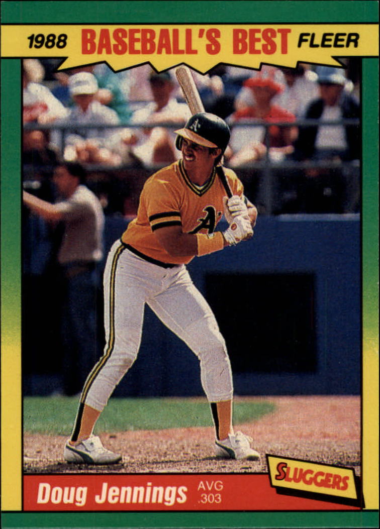 1988 Fleer Sluggers/Pitchers Baseball Cards    022      Doug Jennings